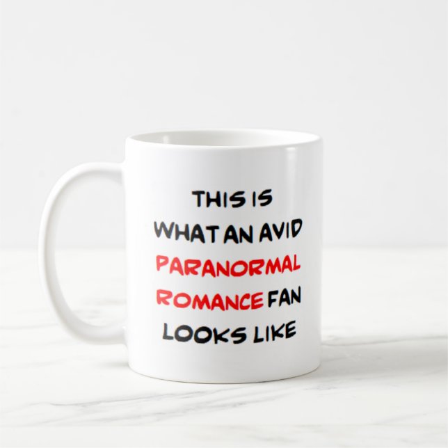 Caneca De Café fã de romance paranormal, ávido (Esquerda)