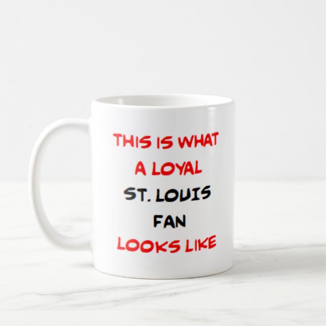 Caneca De Café fã de St. Louis, leal (Esquerda)