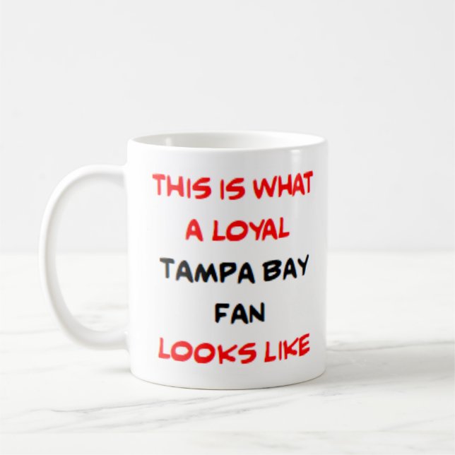 Caneca De Café fã de Tampa Bay, leal (Esquerda)
