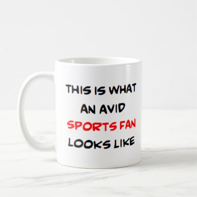 Caneca De Café fã desportiva, ávido (Esquerda)