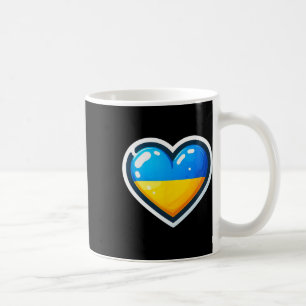 Caneca De Café Fã do Bynner ucraniano Bandeira da Ucrânia Coração