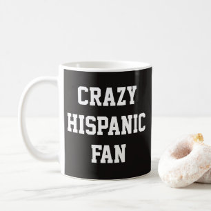 Caneca De Café Fã Hispano Louco, Basquete Mexicano Engraçado Orgu