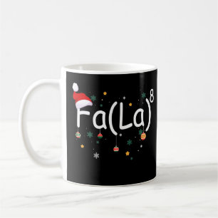 Caneca De Café FA (LA)8 Papais noeis Engraçados de Natal Fa La Ma