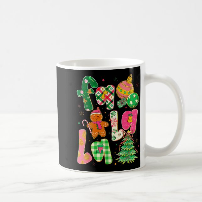 Caneca De Café Fa La La Coquette Christmas Gingerbread Tree  (Direita)