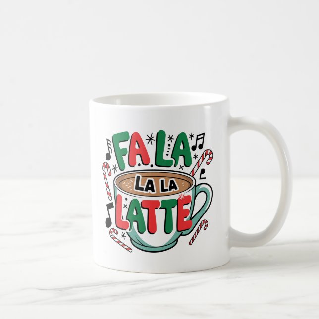 Caneca De Café Fa La La Latte Mug (Direita)