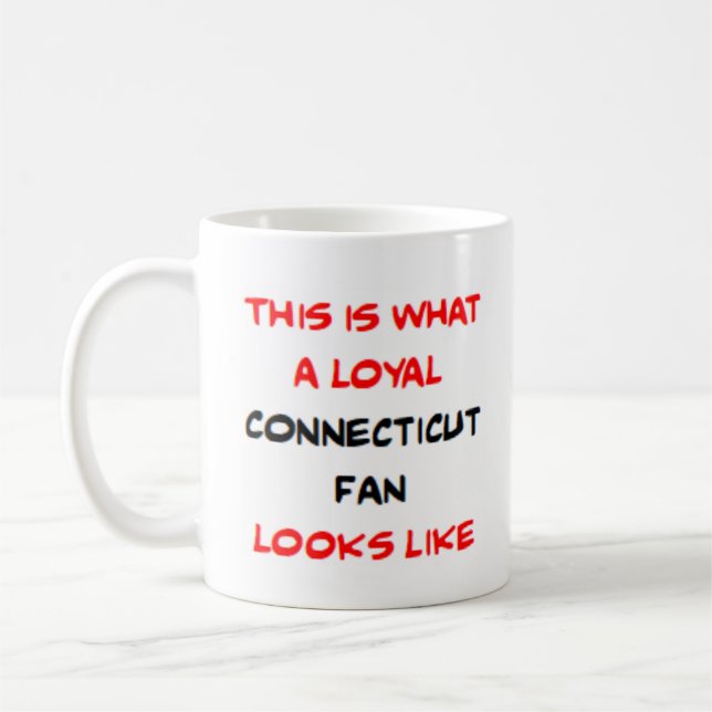 Caneca De Café fã leal de Connecticut (Esquerda)