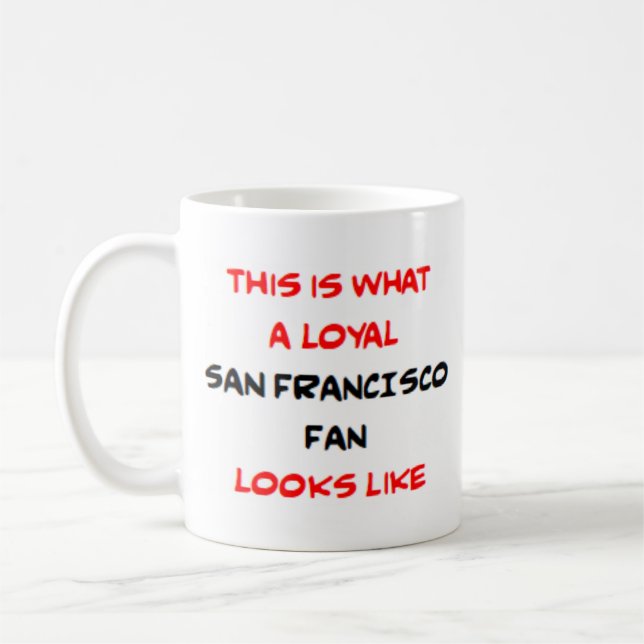 Caneca De Café fã leal de san francisco (Esquerda)