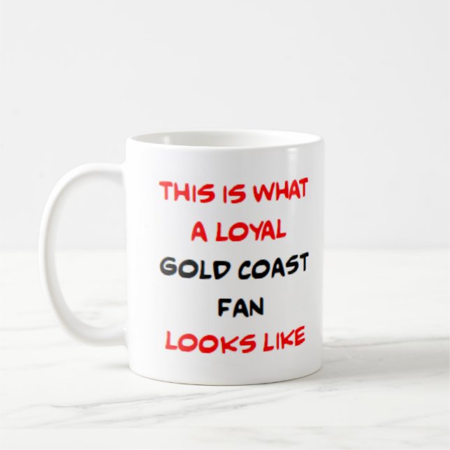 Caneca De Café fã leal do Gold Coast (Esquerda)