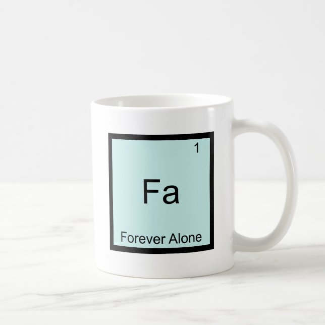 Caneca De Café Fa - Para sempre apenas química engraçada de Meme (Direita)