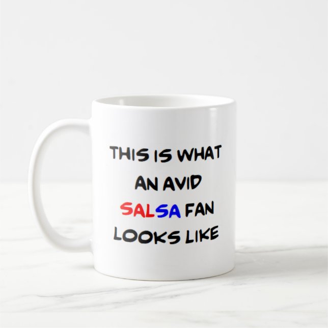 Caneca De Café fã salsa, ávido (Esquerda)