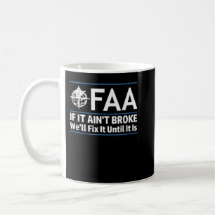 Caneca De Café FAA Federal Aviation Authority Shirt Funny Conserv