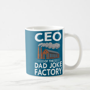 Caneca De Café Fábrica de Piadas de Pai CEO Homens Engraçados