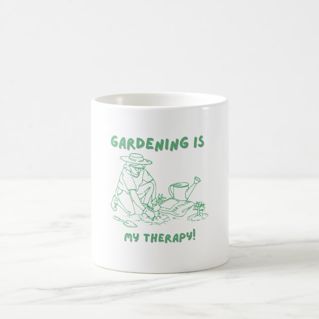 Caneca De Café Fábrica Engraçada Lady Aprons para Mulheres Jardin (Centro)