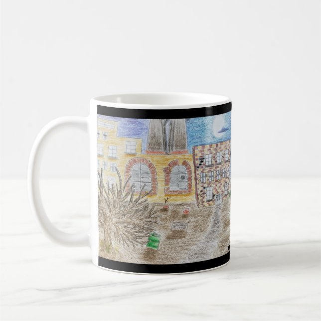 Caneca De Café Fábrica quebrada de máquinas amassadas (Esquerda)