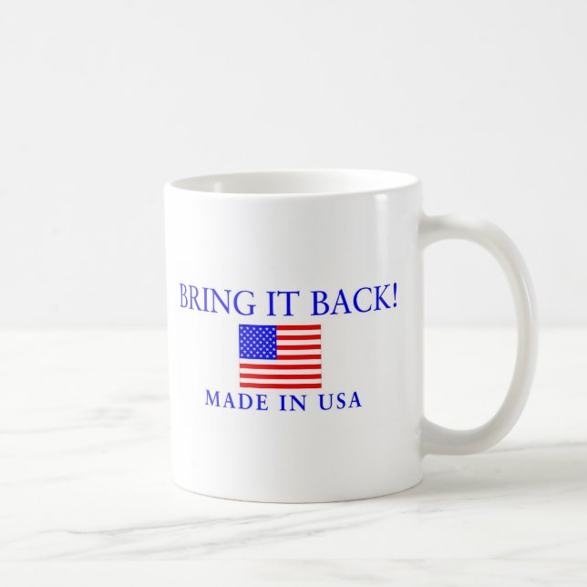 Caneca De Café Fabricado nos EUA (Direita)