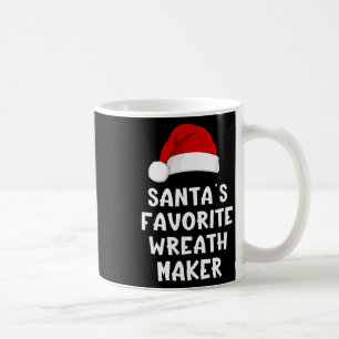 Caneca De Café Fabricante de Grinaldas Favorito do Papai Noel de