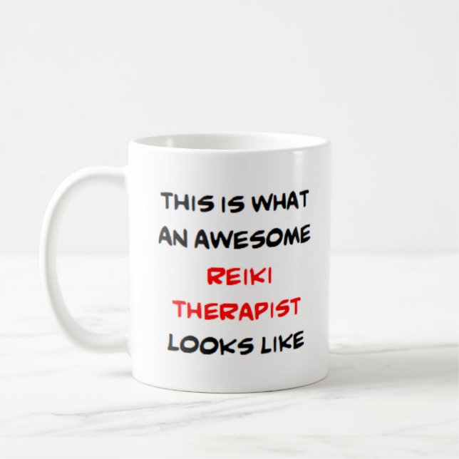 Caneca De Café fabulosa terapeuta da reiki (Esquerda)