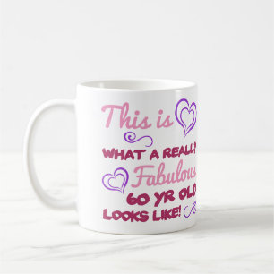 Caneca De Café Fabuloso 60º aniversário para as mulheres