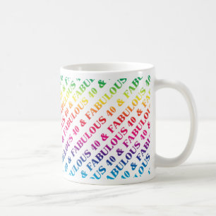Caneca De Café Fabuloso aniversário de 40 anos de Mug