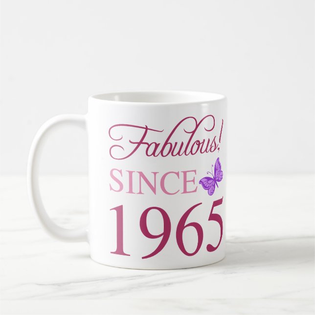 Caneca De Café Fabuloso desde 1965 60º aniversário (Esquerda)