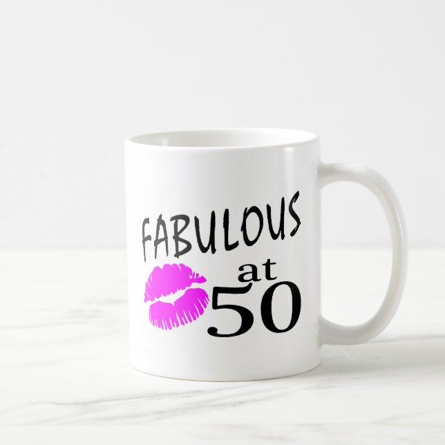 Caneca De Café Fabuloso em 50 (Direita)