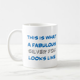 Caneca De Café fabuloso raposo prateado