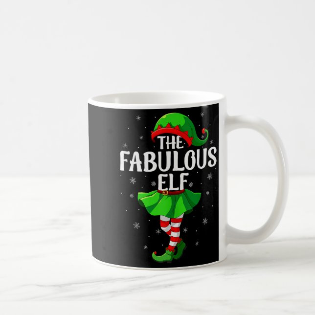 Caneca De Café Fabulous Elf Christmas Girls Women Elf Squad Xmas  (Direita)