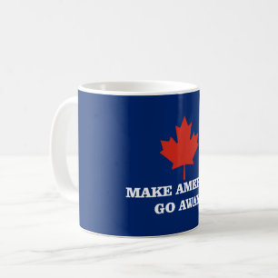 Caneca De Café faça a américa desaparecer bandeira da folha do ca