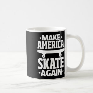 Caneca De Café Faça a América Patinar Novamente Skate Skateboardi