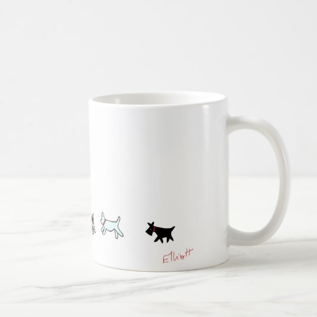 Caneca De Café Faça a caminhada do cachorrinho (Direita)