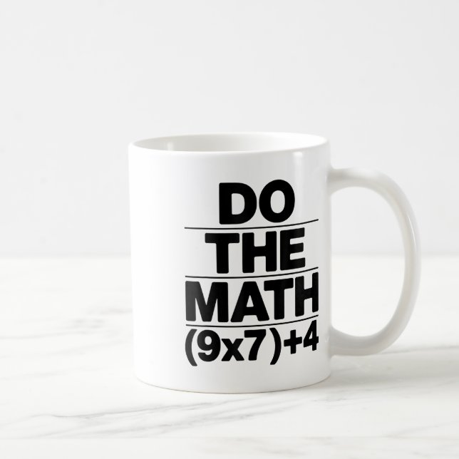Caneca De Café Faça a Equação Matemática Dia de Ação de Graças Pr (Direita)