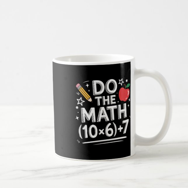 Caneca De Café Faça a Matemática Meme Pemdas Professor Primário E (Direita)