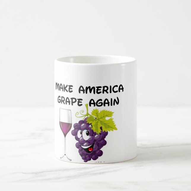 CANECA DE CAFÉ FAÇA A UVA DE AMÉRICA OUTRA VEZ AGREDIR (Centro)