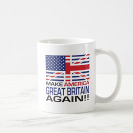 Caneca De Café Faça América Grâ Bretanha outra vez! - Bandeira