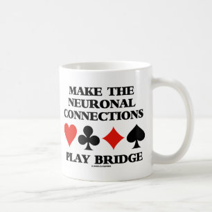 Caneca De Café Faça com que as conexões neuronais toquem ponte