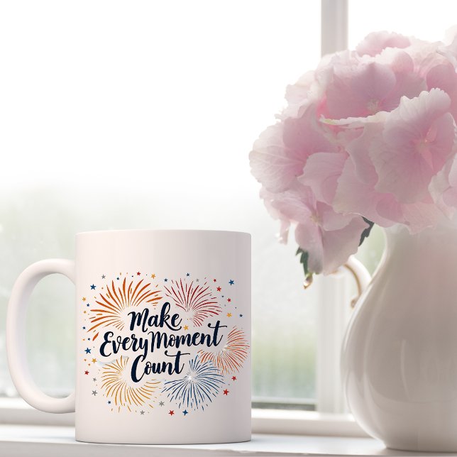 Caneca De Café Faça com que cada momento conte Mug (Criador carregado)