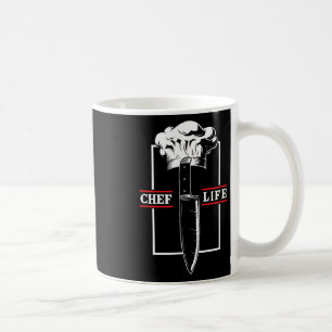 Caneca De Café Faca de Cozinha Vida Chef Restaurante Culinária Co