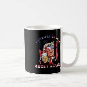 Caneca De Café Faça Excelente De 4 De Julho Mais Uma Vez Engraçad