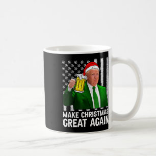 Caneca De Café Faça Excelente De Natal Novamente Camisa Bebendo X