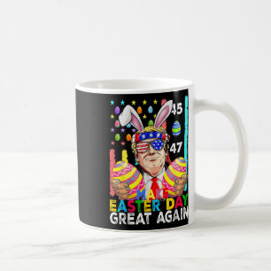 Caneca De Café Faça Excelente De Páscoa Novamente Engraçado Tremo