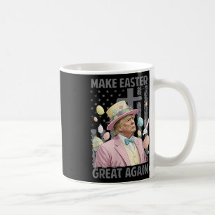 Caneca De Café Faça Excelente Páscoa Novamente Engraçado Presiden