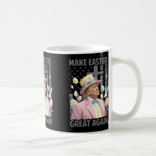 Caneca De Café Faça Excelente Páscoa Novamente Engraçado Presiden