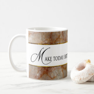 Caneca De Café Faça hoje melhor do que ontem Mug - MARBLE