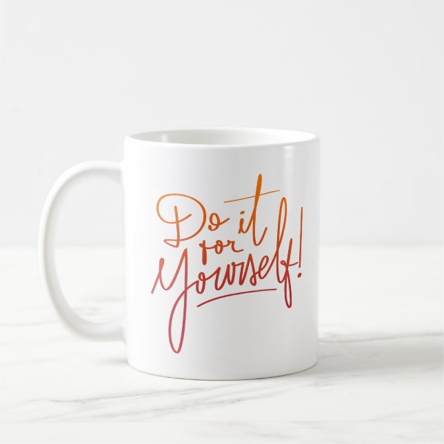 Caneca De Café Faça isso por si mesmo (Esquerda)