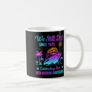Caneca De Café Faça o 50º aniversário de casamento 50 anos casado