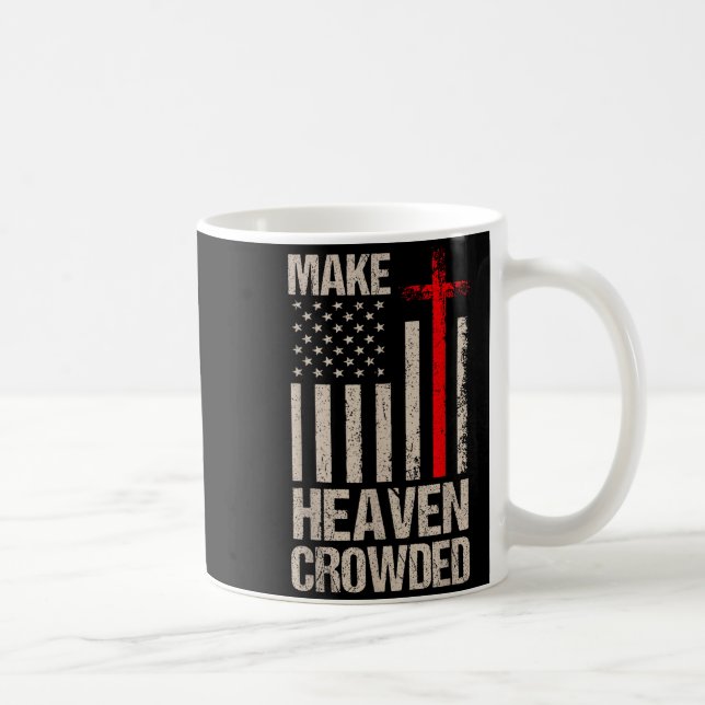 Caneca De Café Faça o Céu Lotado Bandeira Americana Patriótica (Direita)