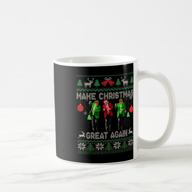 Caneca De Café Faça o Excelente de Natal de novo Papais noeis Tru (Direita)