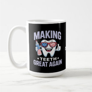 Caneca De Café Faça o Excelente dos dentes de novo na América do
