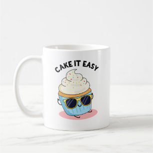 Caneca De Café Faça-O Fácil E Engraçado Cupcake Pun