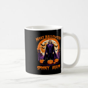 Caneca De Café Faça o Halloween Assustador Novamente Engraçado Tr
